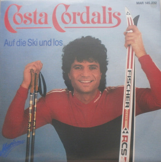 Costa Cordalis - Auf Die Ski Und Los 23463 Vinyl Singles Vinyl Goed / Hoes Goed