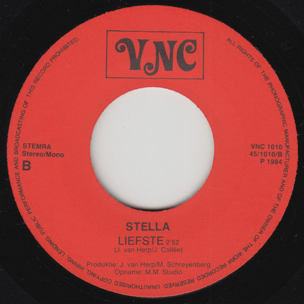 Stella - Liefste 14806 Vinyl Singles Vinyl Goed / Hoes Goed