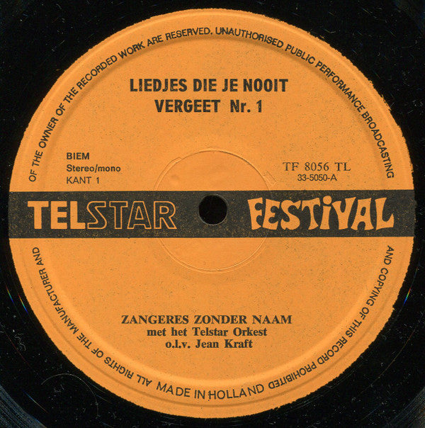 Sänger ohne Namen – Lieder, die man nie vergisst 1 (LP) 46462
