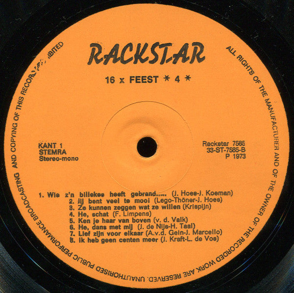Various - 16 X Party 4 (LP) 43393