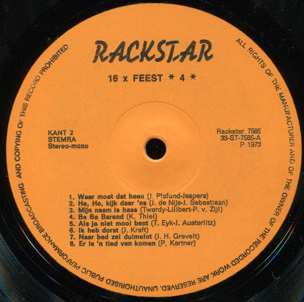 Various - 16 X Party 4 (LP) 43393