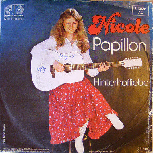 Nicole - Papillon 41009 Vinyl Singles Vinyl Goed / Hoes Goed
