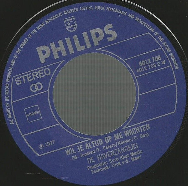 Havenzangers - Aan Het Strand Stil En Verlaten 13027 Vinyl Singles Vinyl Goed / Hoes Goed