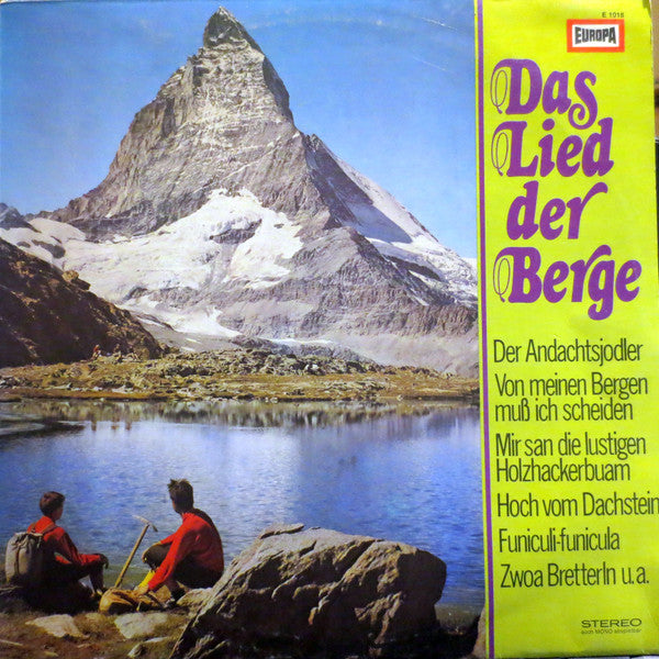 Alfons Zitz, Tino del Molino - Das Lied Der Berge (LP) 49205