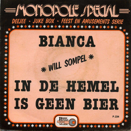 Will Sompel - Bianca 37112 Vinyl Singles Vinyl Goed / Hoes Goed
