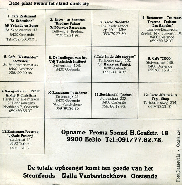 Willy Vanbavinckhove - Dicht Bij Mij 30981 37046 37090 Vinyl Singles Vinyl Goed / Hoes Goed