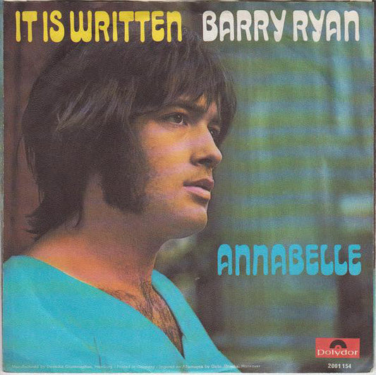 Barry Ryan - It Is Written 25532 Vinyl Singles Vinyl Goed / Hoes Goed