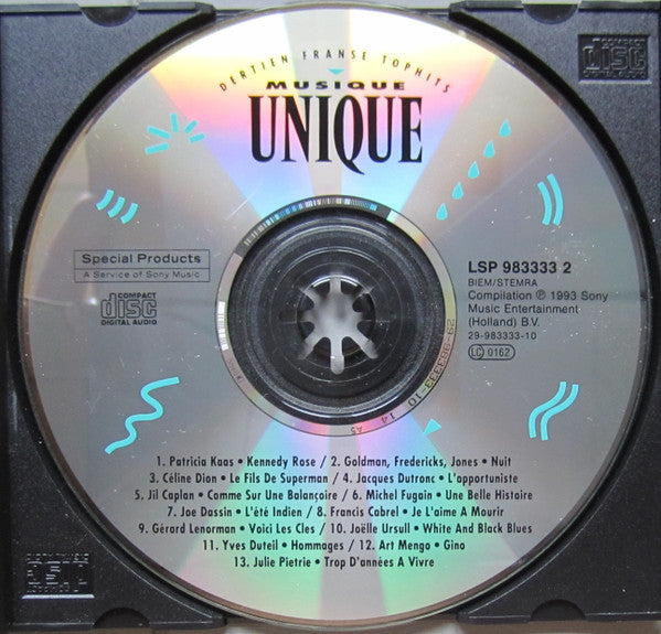 Various - Musique Unique (Dertien Franse Tophits) (CD) 70334 Compact Disc Vinyl Goed / Hoes Goed