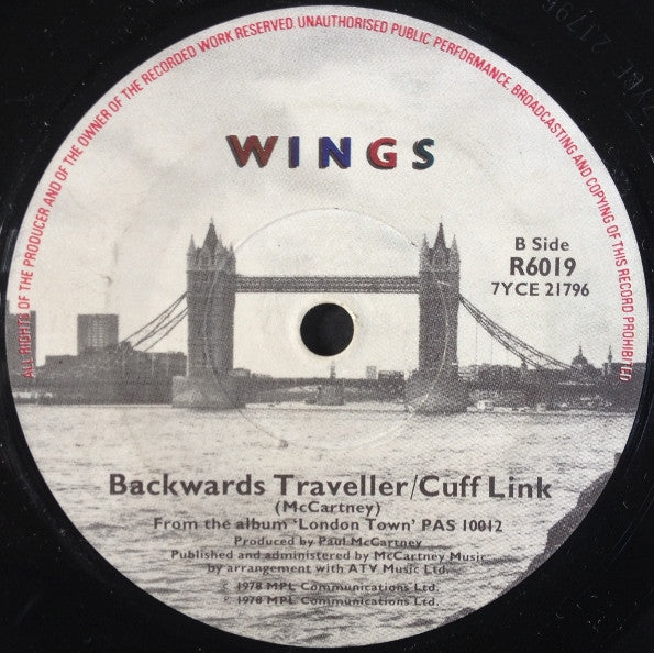 Wings - With A Little Luck 39186 Vinyl Singles Vinyl Goed / Hoes Generic