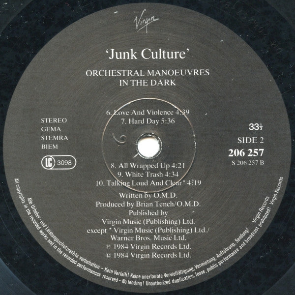 Orchestermanöver im Dunkeln – Junk Culture (LP) 48557