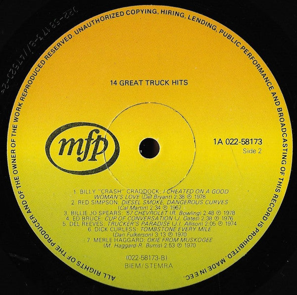 Various - 14 Great Truck Hits (LP) 48527