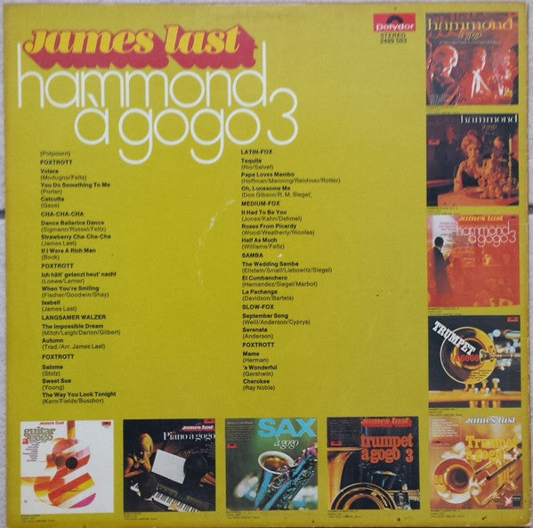 James Last & His Hammond Bar Combo - Hammond À GoGo 3 (LP) 50925 Vinyl LP Vinyl Goed / Hoes Goed