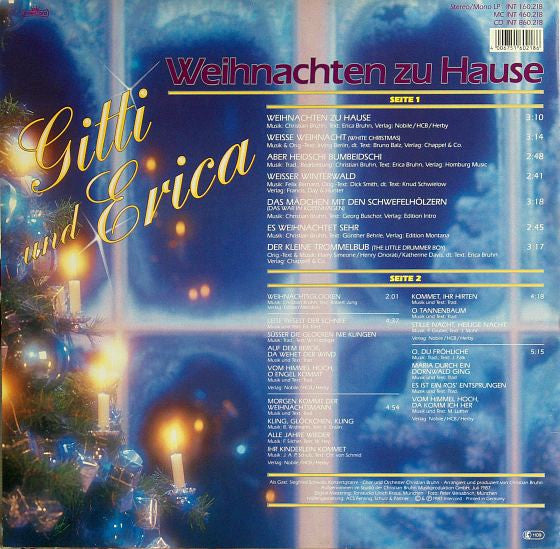 Gitti Und Erica - Weihnachten Zu Hause (LP) Vinyl LP Vinyl Zeer Goed / Hoes Goed "VINYLSINGLES.NL"