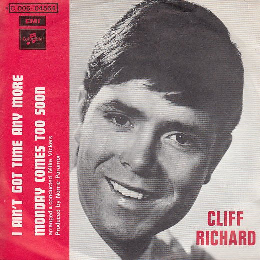 Cliff Richard - I Ain't Got Time Anymore 33764 Vinyl Singles Vinyl Goed / Hoes Goed