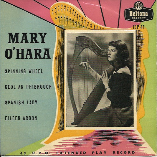 Mary O'Hara - Singing To Her Own Harp Accompaniment 19854 Vinyl Singles EP Vinyl Goed / Hoes Goed