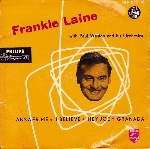 Frankie Laine With Paul Weston And His Orchestra - Frankie Laine 15501 Vinyl Singles EP Vinyl Goed / Hoes Goed