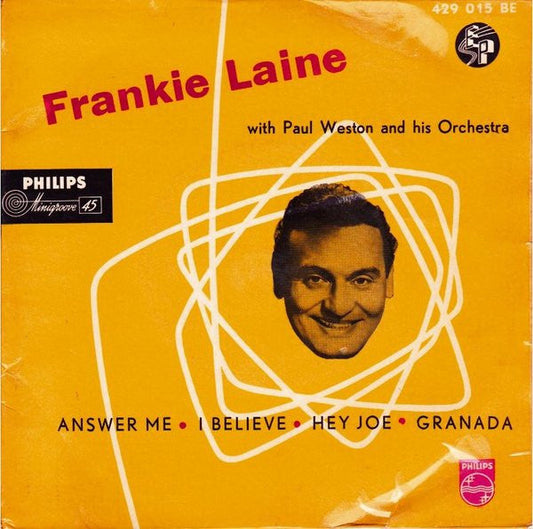 Frankie Laine With Paul Weston And His Orchestra - Frankie Laine 15501 Vinyl Singles EP Vinyl Goed / Hoes Goed