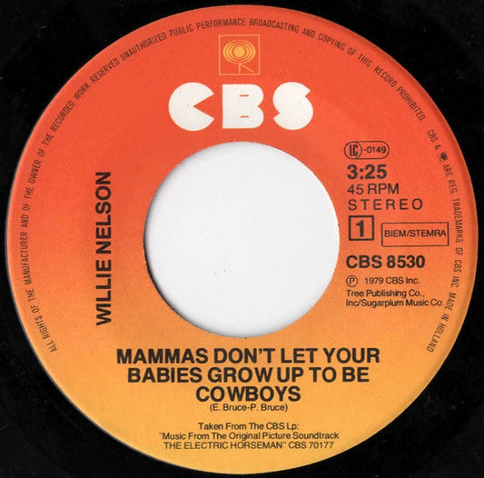 Willie Nelson - Mammas Don't Let Your Babies Grow Up To Be Cowboys 38676 Vinyl Singles Vinyl Goed / Hoes Generic
