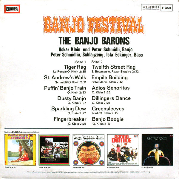 Banjo Barons - Banjo Festival (LP) 50537 Vinyl LP Vinyl Goed / Hoes Goed