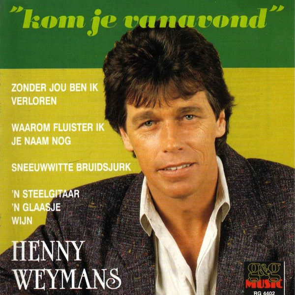 Henny Weijmans - Kom Je Vanavond (CD) 70613 Compact Disc Goede Staat