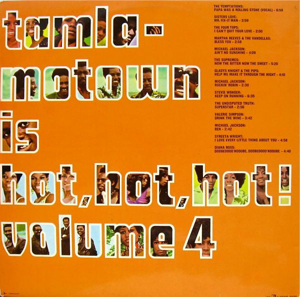 Various - Tamla-Motown Is Hot, Hot, Hot! Volume 4 (LP) 51048 Vinyl LP Vinyl Goed / Hoes Goed