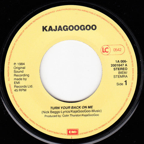 Kajagoogoo - Turn Your Back On Me 30411