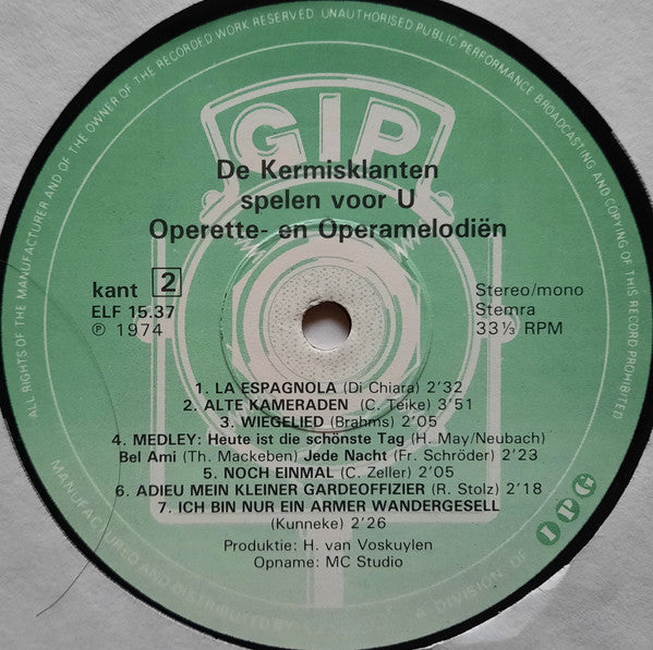 Schausteller - Operette Oper Melodien (LP) 45348