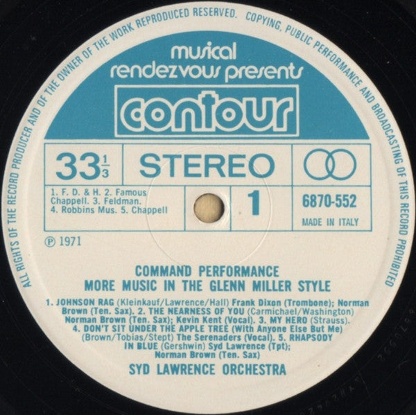 Syd Lawrence – Command Performance (LP) 40977