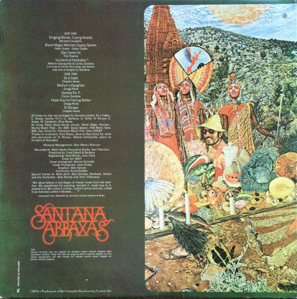 Santana - Abraxas (LP) 48816 Vinyl LP Vinyl Goed / Hoes Goed