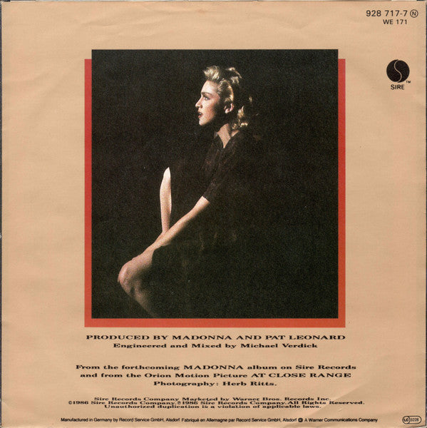Madonna - Live To Tell 36000 Vinyl Singles Vinyl Goed / Hoes Goed