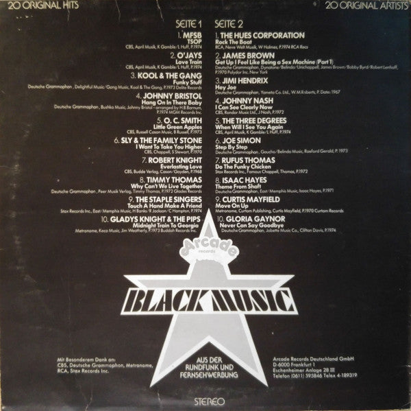 Various - Black Music (LP) 52066 Vinyl LP Vinyl Goed / Hoes Goed