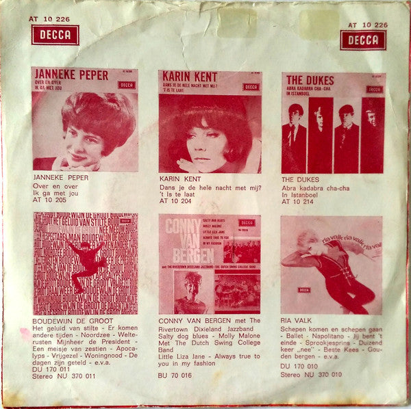 Hetty Blok En Leen Jongewaard - Ja Zuster, Nee Zuster Vinyl Singles Vinyl Zeer Goed / Hoesje Goed "VINYLSINGLES.NL"