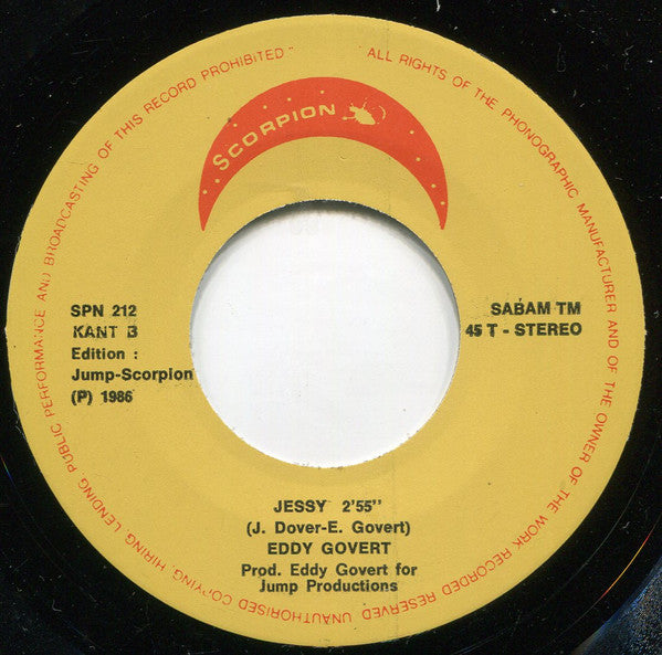 Eddy Govert - Summer Holiday Vinyl Singles Vinyl Zeer Goed / Hoesje Goed "VINYLSINGLES.NL"