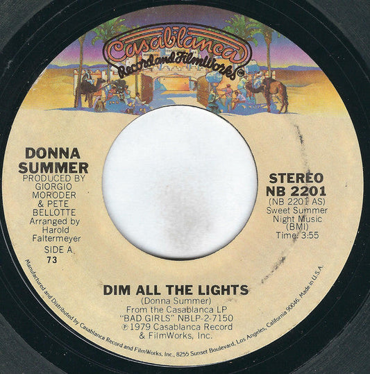 Donna Summer - Dim All The Lights 07991 Vinyl Singles Vinyl Goed / Hoes Generic