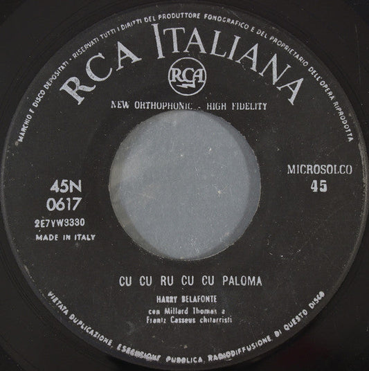 Belafonte - Cu Cu Ru Cu Cu Paloma 26321 Vinyl Singles Vinyl Goed / Hoes Goed