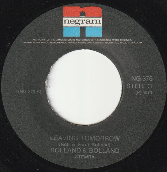 Bolland & Bolland - Leaving Tomorrow 17204