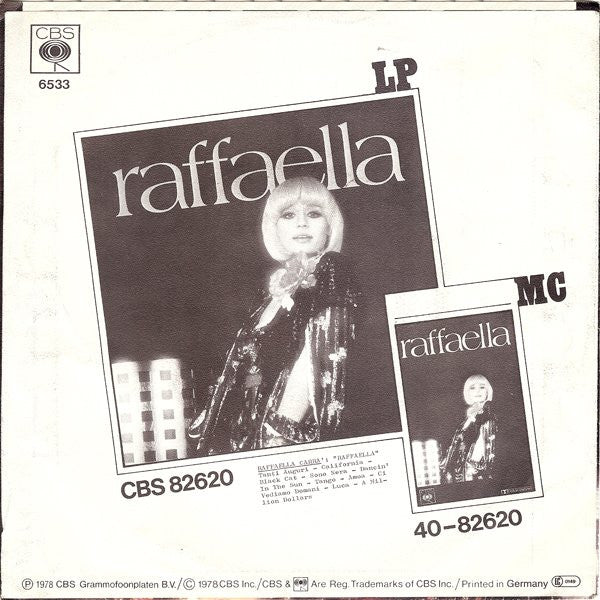 Raffaella Carrà - California 38645 Vinyl Singles Vinyl Goed / Hoes Goed