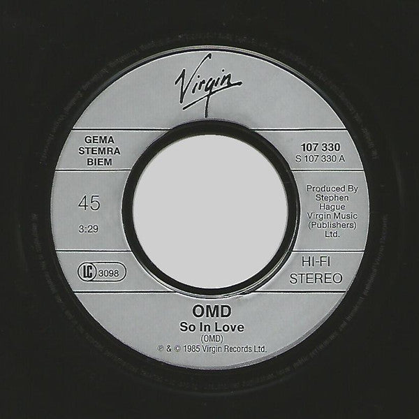 Orchestral Manœuvres In The Dark - So In Love 30460 Vinyl Singles Vinyl Goed / Hoes Goed