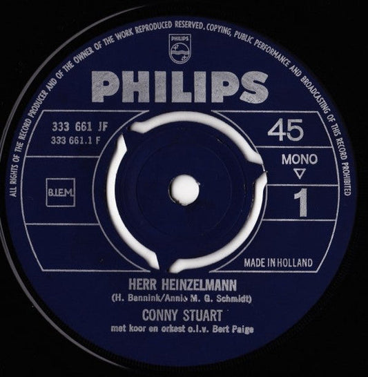 Conny Stuart - Herr Heinzelmann 32679 Vinyl Singles Vinyl Goed / Hoes Goed