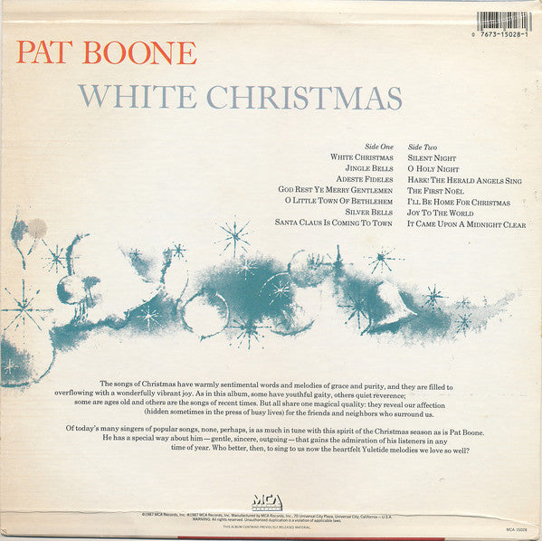 Pat Boone - White Christmas (LP) 46865 Vinyl LP Vinyl Goed / Hoes Goed