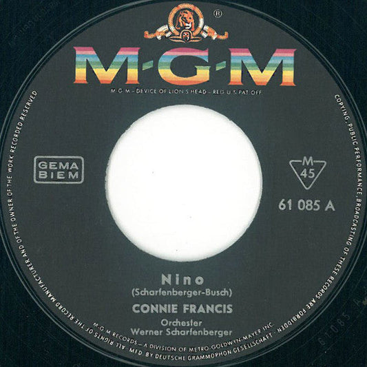 Connie Francis - Nino 42277 Vinyl Singles Vinyl Goed / Hoes Generic