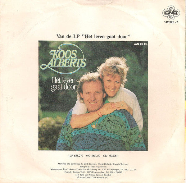 Koos Alberts - Ik Ben Geboren Om Van Jou Te Houden 28798 Vinyl Singles Vinyl Goed / Hoes Generic