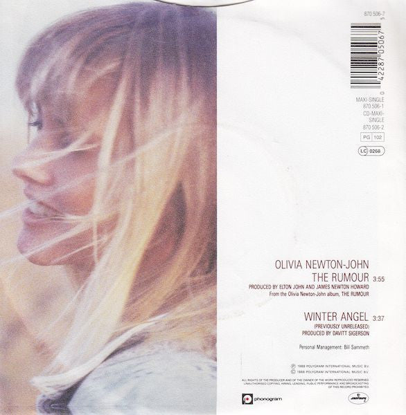 Olivia Newton-John - The Rumour 35443 Vinyl Singles Vinyl Goed / Hoes Goed
