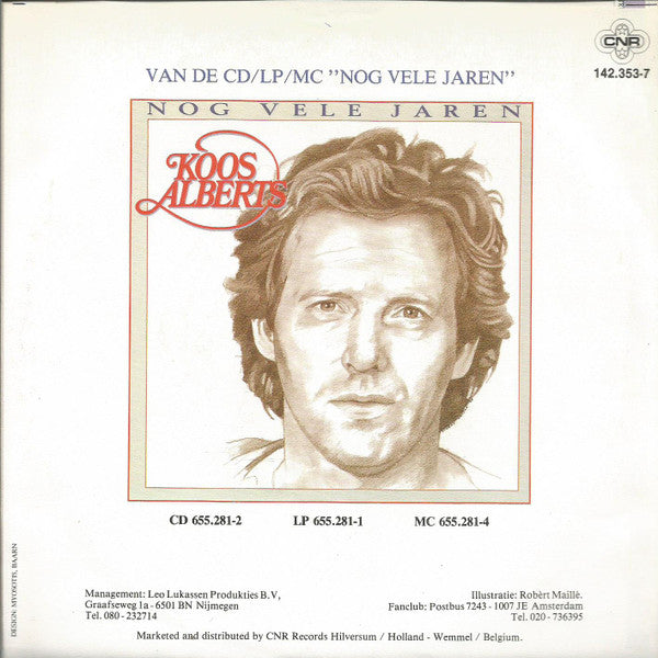 Koos Alberts - Nog Vele Jaren 33257 Vinyl Singles Vinyl Goed / Hoes Goed