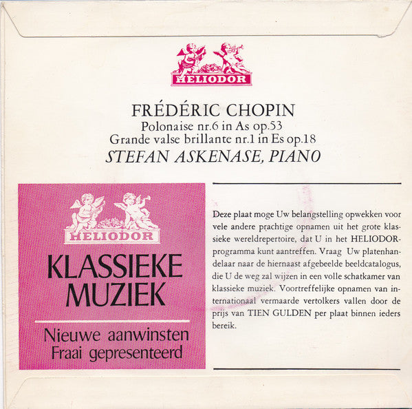 Stefan Askenase, Frédéric Chopin - Polonaise Nr. 6 In As Op. 53, Grande Valse Brillante Nr. 1 In Es Op. 18 16991 Vinyl Singles Vinyl Goed / Hoes Goed