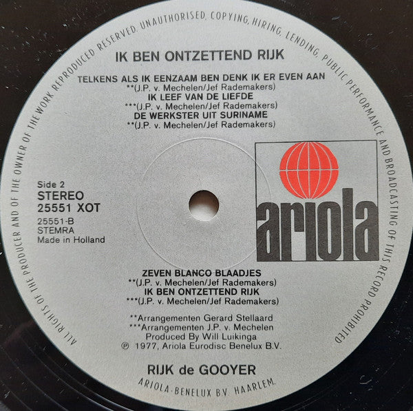 Rijk de Gooyer – I Am Extremely Rich (LP) 46669