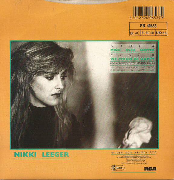 Nikki Leeger - Mind Over Matter 16785 Vinyl Singles Vinyl Goed / Hoes Goed