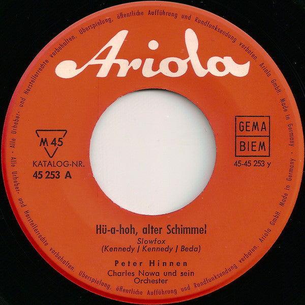 Peter Hinnen - Auf Meiner Ranch Bin Ich Konig 40050 Vinyl Singles Vinyl Goed / Hoes Goed