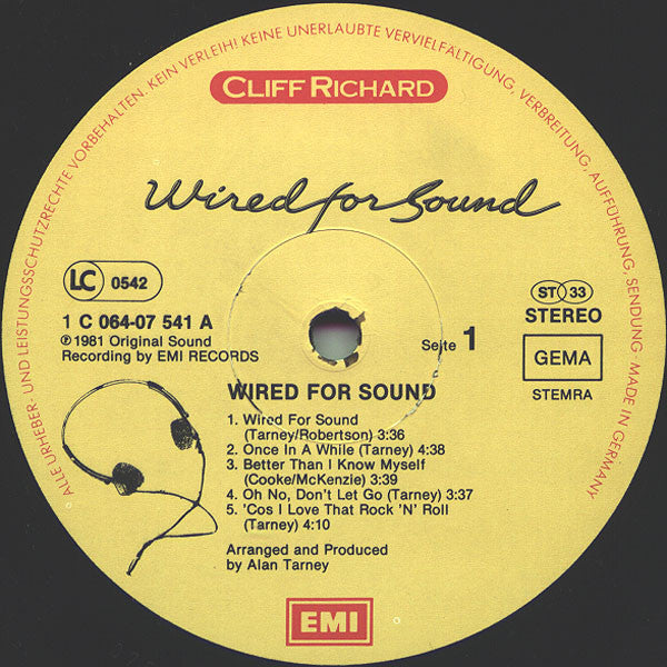 Cliff Richard – Wired For Sound (LP) 51221