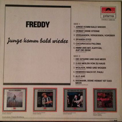 Freddy - Junge Komm Bald Wieder (LP) 41092 Vinyl LP Vinyl Goed / Hoes Goed